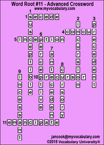 Crossword Answer Image
