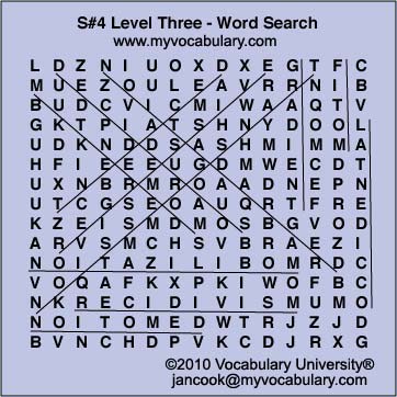 Word Search Answer Image