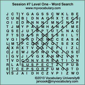 Word Search Answer Image