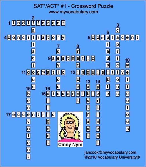 Crossword Answer Image