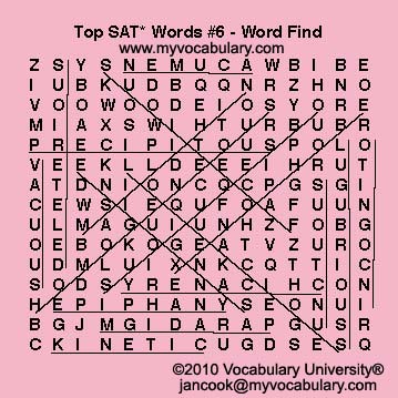 Word Search Answer Image