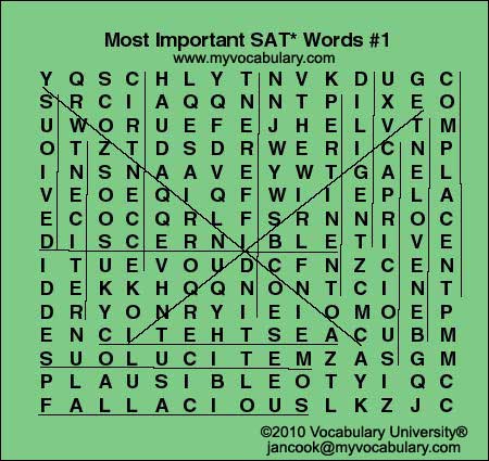 Word Search Answer Image