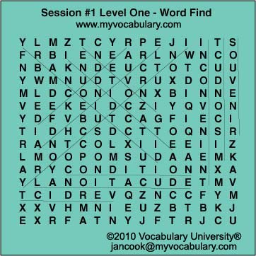 Word Search Answer Image
