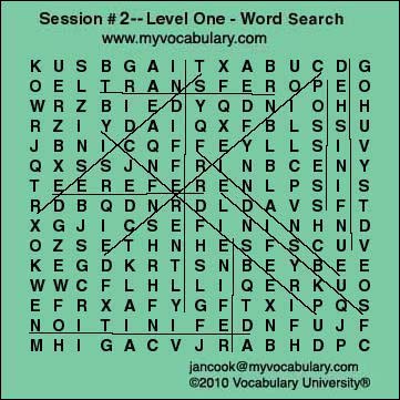 Word Search Answer Image