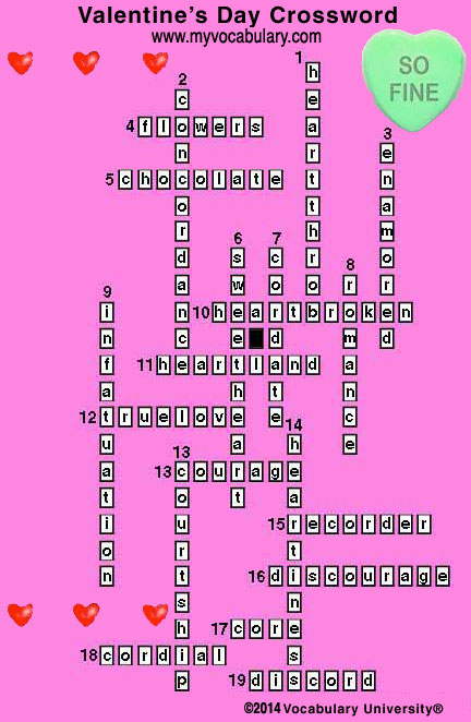 Crossword Answer Image