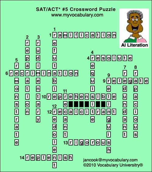 Crossword Answer Image