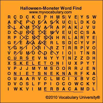Word Search Answer Image