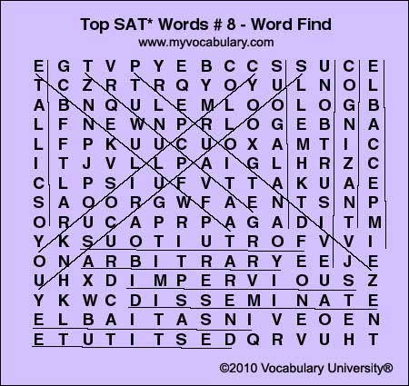 Word Search Answer Image