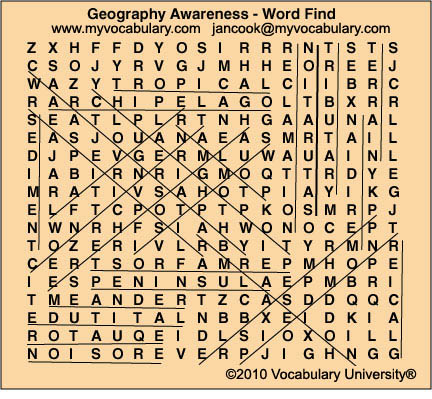 Word Search Answer Image