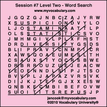 Word Search Answer Image