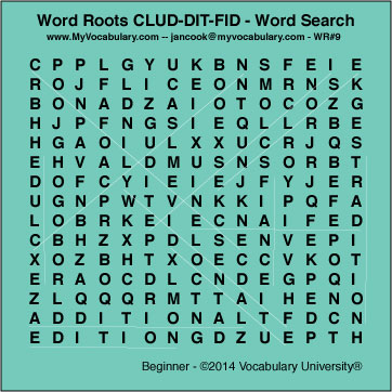 Word Search Answer Image