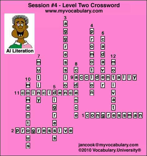 Crossword Answer Image