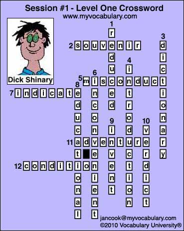 Crossword Answer Image