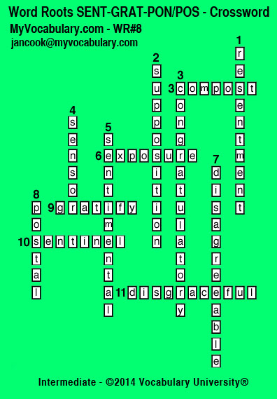 Crossword Answer Image