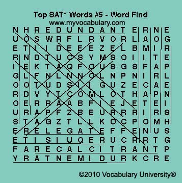 Word Search Answer Image