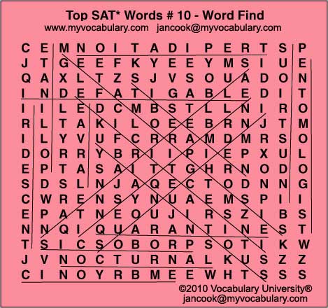 Word Search Answer Image