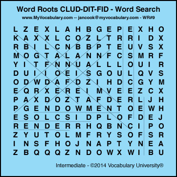 Word Search Answer Image