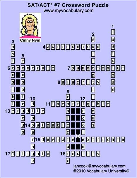 Crossword Answer Image