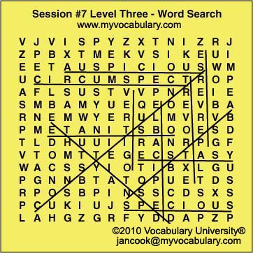 Word Search Answer Image