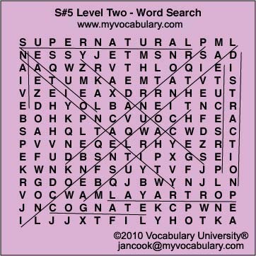 Word Search Answer Image
