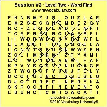 Word Search Answer Image