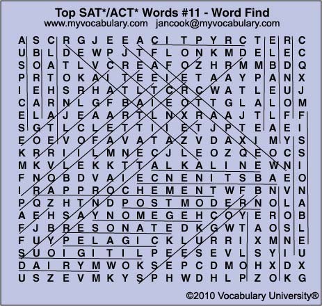 Word Search Answer Image