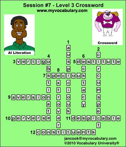 Crossword Answer Image