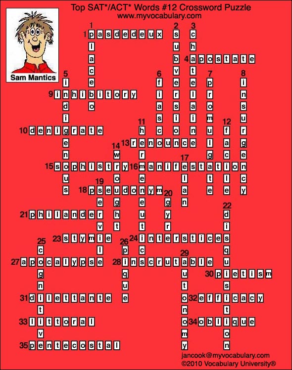 Crossword Answer Image