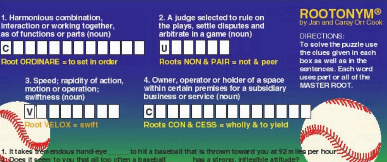 Baseball theme